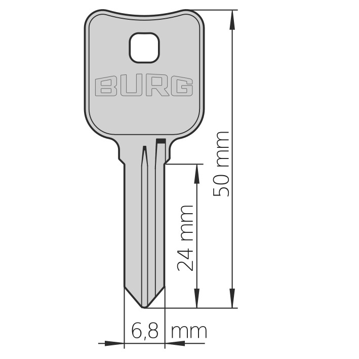 Schlüsselrohling Typ X (VE 20 Stk.)