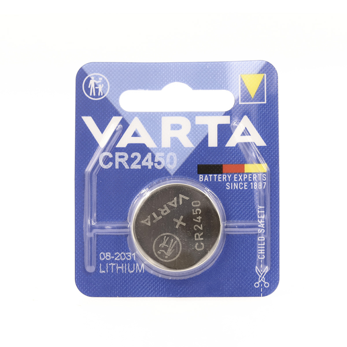 Ein mal Vatra Batterie CR2450 verpackt